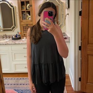 black tank top